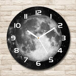 Skleněné nástěnné hodiny kulaté Měsíc pl_zso_30_f_79513509