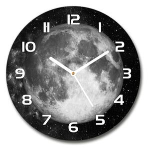Skleněné nástěnné hodiny kulaté Měsíc pl_zso_30_f_79513509