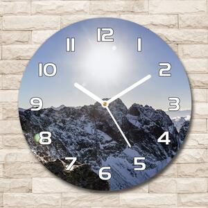 Skleněné hodiny na stěnu Zima v Tatrách pl_zso_30_f_80482542