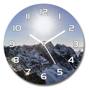 Skleněné hodiny na stěnu Zima v Tatrách pl_zso_30_f_80482542