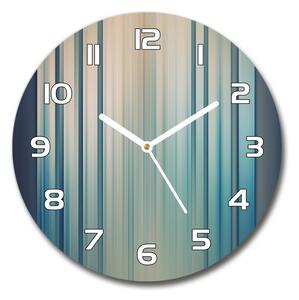 Skleněné hodiny na stěnu Modrné pásky pl_zso_30_f_81079136