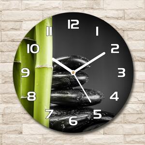 Skleněné nástěnné hodiny kulaté Bambus pl_zso_30_f_83111645