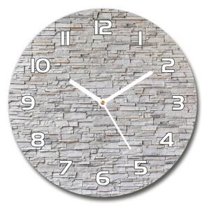 Skleněné hodiny na stěnu Kamenná stěna pl_zso_30_f_83343347