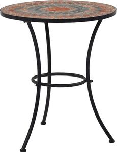 VidaXL Mozaikový bistro stolek 60 cm keramika [46713] Barva: Oranžovo-šedá