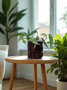 Plantbee Květináč Elgus 10cm čokoládová