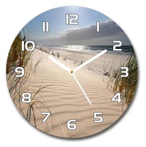 Skleněné hodiny kulaté Mřežino pláž pl_zso_30_f_84989686