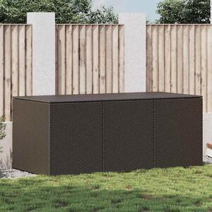 VidaXL Zahradní úložný box polyratan 180 x 90 x 70 cm [46478] Barva: Hnědá