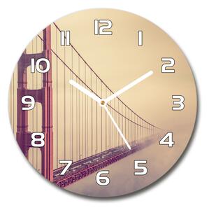 Skleněné hodiny kulaté Most San Francisco pl_zso_30_f_85695619