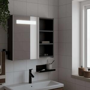 VidaXL Koupelnová zrcadlová skříňka s LED osvětlením 60x13x52 cm [357971] Barva: Černá