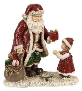 Clayre eff Dekorativní figurka Santy s děvčátkem Clayre & Eef 6PR3927