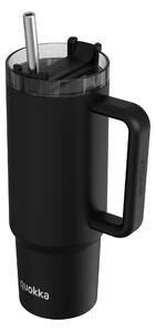 Termohrnek Vibe s brčkem, 880ml, Quokka, černý