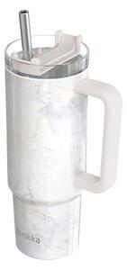 Termohrnek Vibe s brčkem, 880ml, Quokka, marble