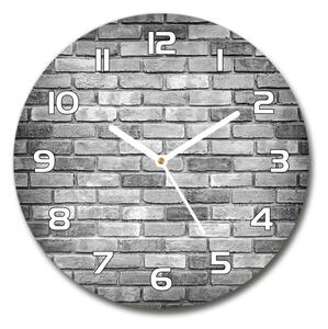 Skleněné hodiny na stěnu Zděná zeď pl_zso_30_f_86757809
