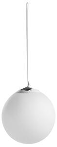 Venkovní solární LED závěsná lampa BOSLEY s dálkovým ovládáním Bílá