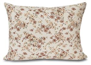 Kvalitex Povlak na polštář krep kvítí béžové vintage 45x75 cm zip
