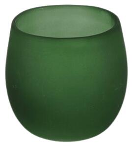 Zelený skleněný svícen GINNY GREEN - více velikostí Velikost: S