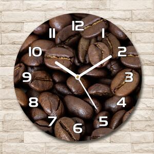 Skleněné hodiny na stěnu Zrnka kávy pl_zso_30_f_88786917