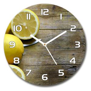 Skleněné hodiny na stěnu Citrony na stromě pl_zso_30_f_88521131