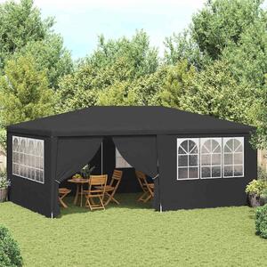 VidaXL Profesionální party stan s bočnicemi 4x6 m 90 g/m² [48538] Barva: antracitová