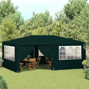 VidaXL Profesionální party stan s bočnicemi 4x6 m 90 g/m² [48538] Barva: Zelená