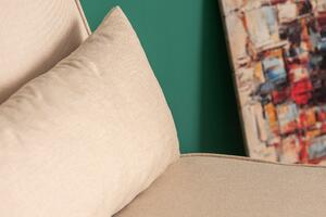 Atelier del Sofa 1-místná pohovka Folde Single - Cream, Krémová