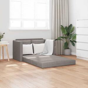 VidaXL Podlahová rozkládací pohovka 2v1 112x174x55cm textil [353969] Barva: taupe