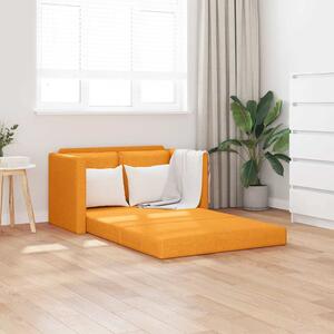 VidaXL Podlahová rozkládací pohovka 2v1 112x174x55cm textil [353969] Barva: Tmavě žlutá