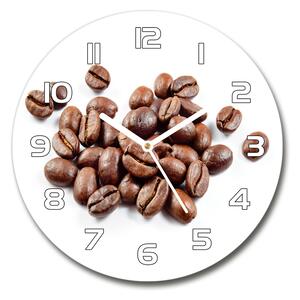 Skleněné hodiny na stěnu Zrnka kávy pl_zso_30_f_91996009