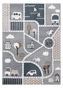 Hans Home | Dětský kusový koberec Fun Strade grey - 280x370