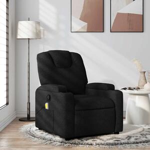 VidaXL Masážní polohovací křeslo textil [372383] Barva: Černá
