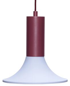 Modro-červené kovové závěsné světlo Hübsch Luminary 25 cm
