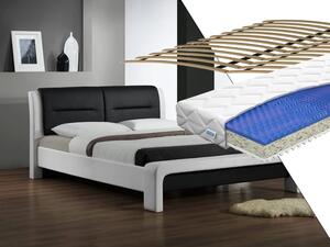 Kovová postel Cassandra 120 x 200 cm s matrací a roštem