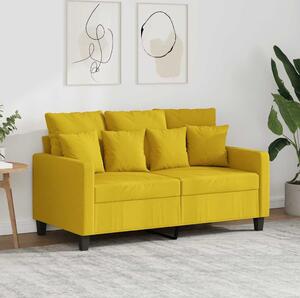 VidaXL 2místná pohovka 120 cm textil [359266] Barva: Světle žlutá