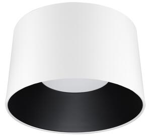 Bílo-černé kovové stropní LED světlo Nova Luce Atil 50 cm