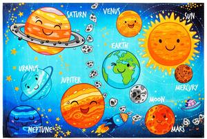 Dětský kusový koberec Torino kids 230 SOLAR SYSTEM 80x120 cm