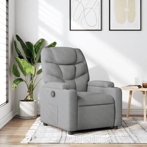VidaXL Polohovací křeslo textil [372449] Barva: světle šedá