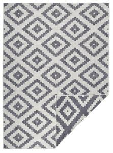 Kusový koberec Twin-Wendeteppiche 103132 grau creme 80x350 cm