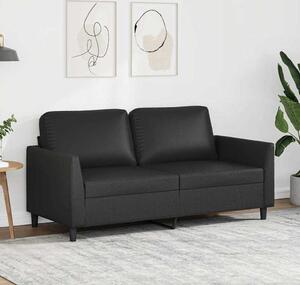 VidaXL 2místná pohovka 140 cm umělá kůže [359337] Barva: Černá