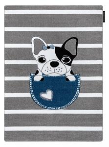 Hans Home | Dětský kusový koberec Petit Bulldog grey - 200x290