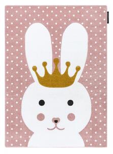 Hans Home | Dětský kusový koberec Petit Bunny pink - 140x190