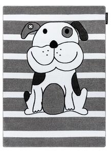 Hans Home | Dětský kusový koberec Petit Puppy grey - 140x190