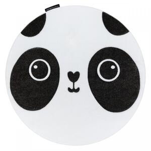 Hans Home | Dětský kusový koberec Petit Panda white kruh - 120x120 (průměr) kruh