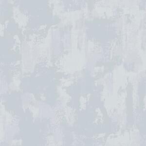 Bledě modrá vliesová tapeta na zeď, imitace stěrky, 12396, Fiori Country, Parato