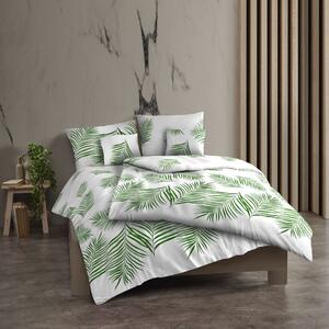 Kvalitex Bavlněné povlečení renforcé 140x200, 70x90cm Tropical bílé
