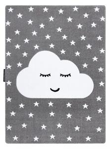Hans Home | Dětský kusový koberec Petit Cloud stars grey - 200x290