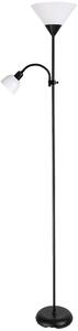 Brilagi - Stojací lampa ARIANA 1xE27/100W/230V + 1xE14/25W černá