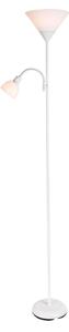 Brilagi - Stojací lampa ARIANA 1xE27/100W/230V + 1xE14/25W bílá
