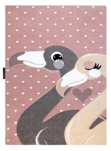Hans Home | Dětský kusový koberec Petit Flamingos hearts pink - 180x270