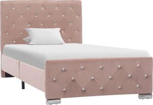 VidaXL Rám postele samet 90 x 200 cm [286823] Barva: Růžová