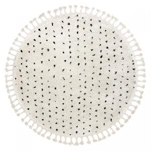 Hans Home | Kusový koberec Berber Syla B752 dots cream kruh - 120x120 (průměr) kruh